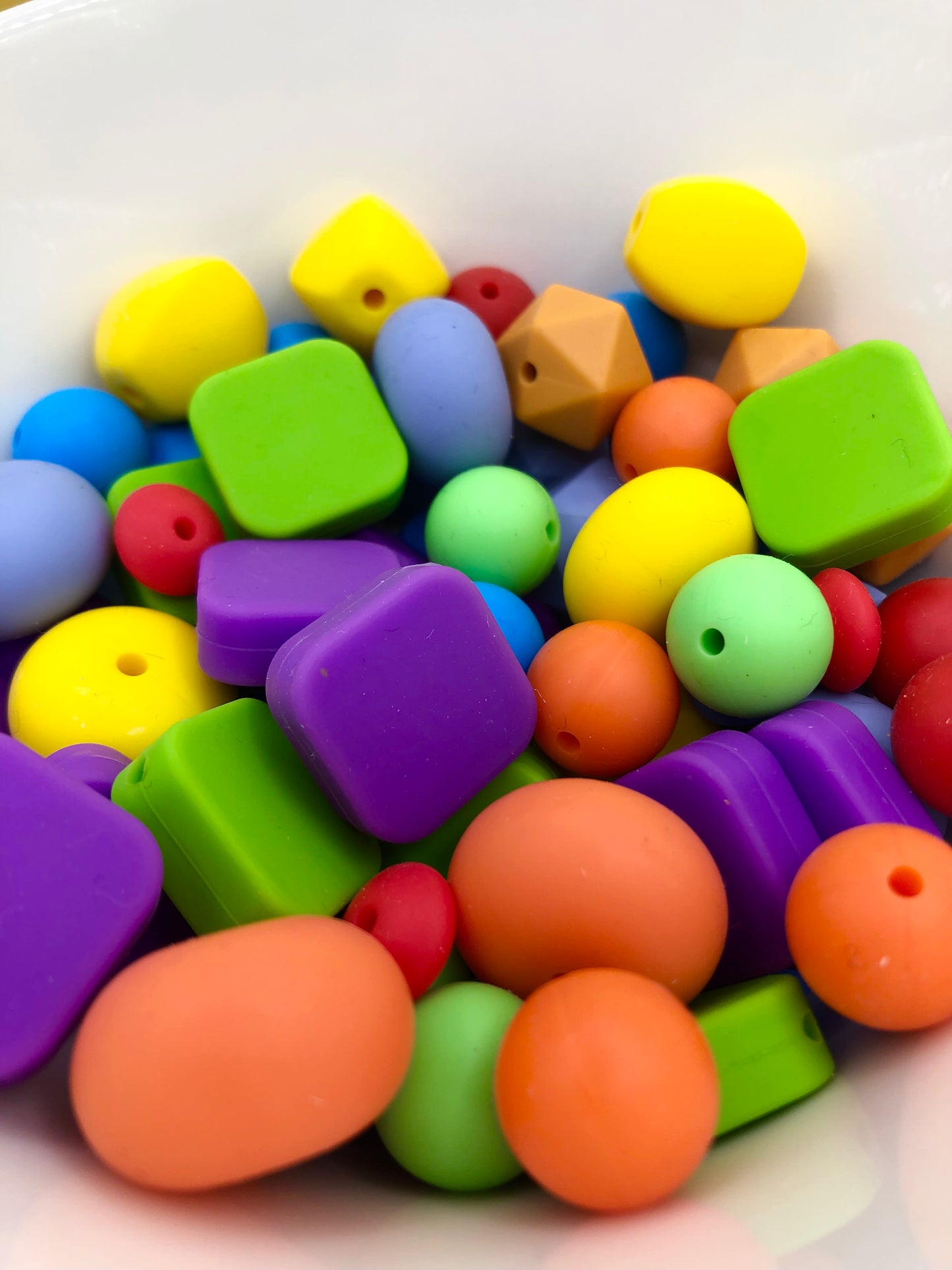 Rainbow Brights Assorted Silicone Bead Packs