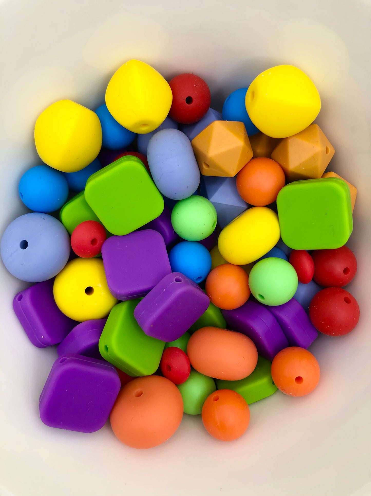 Rainbow Brights Assorted Silicone Bead Packs
