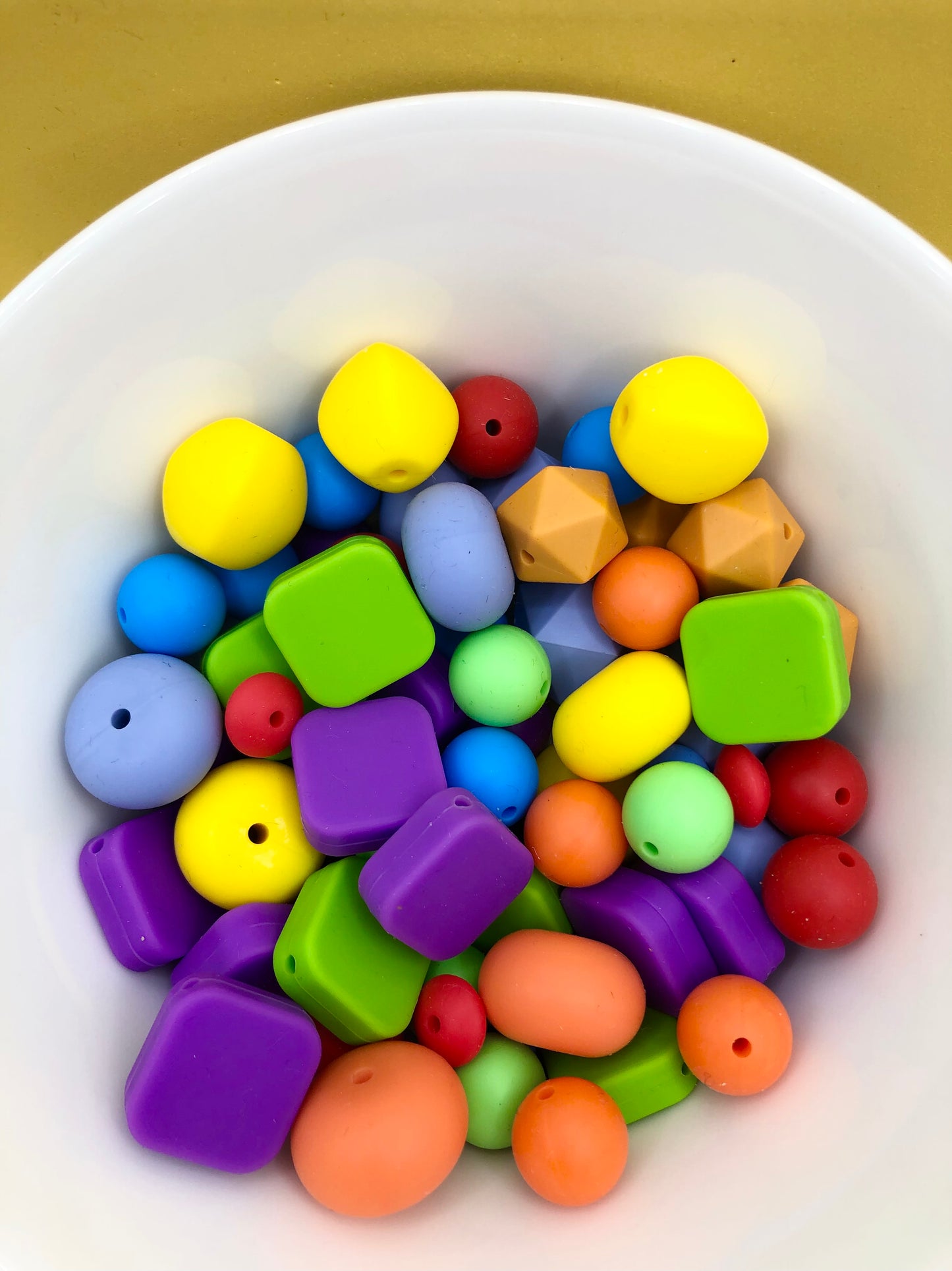 Rainbow Brights Assorted Silicone Bead Packs