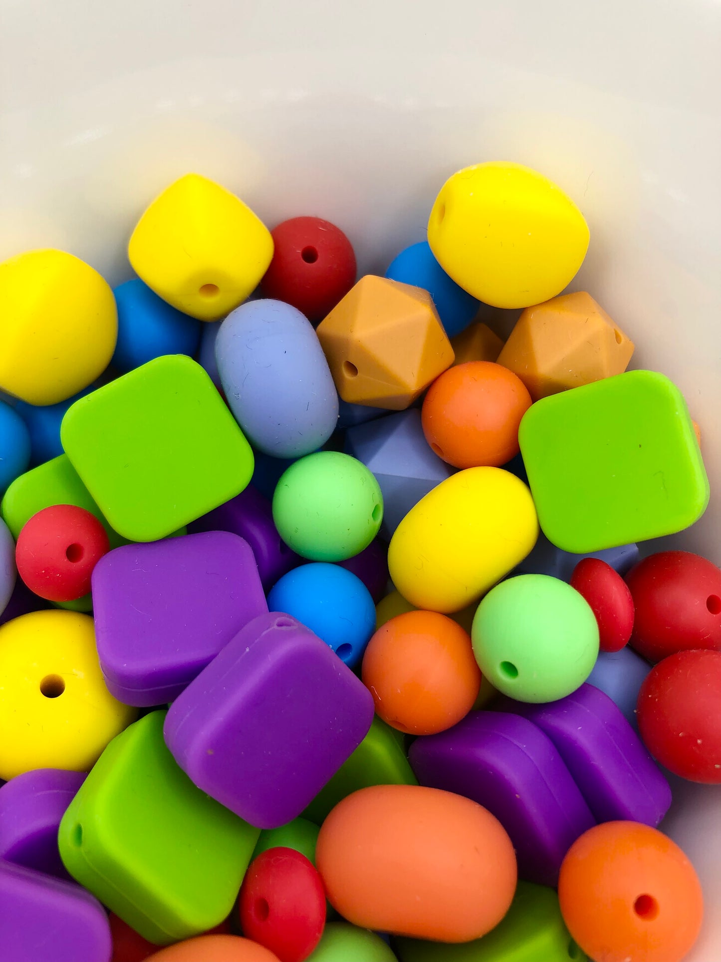 Rainbow Brights Assorted Silicone Bead Packs