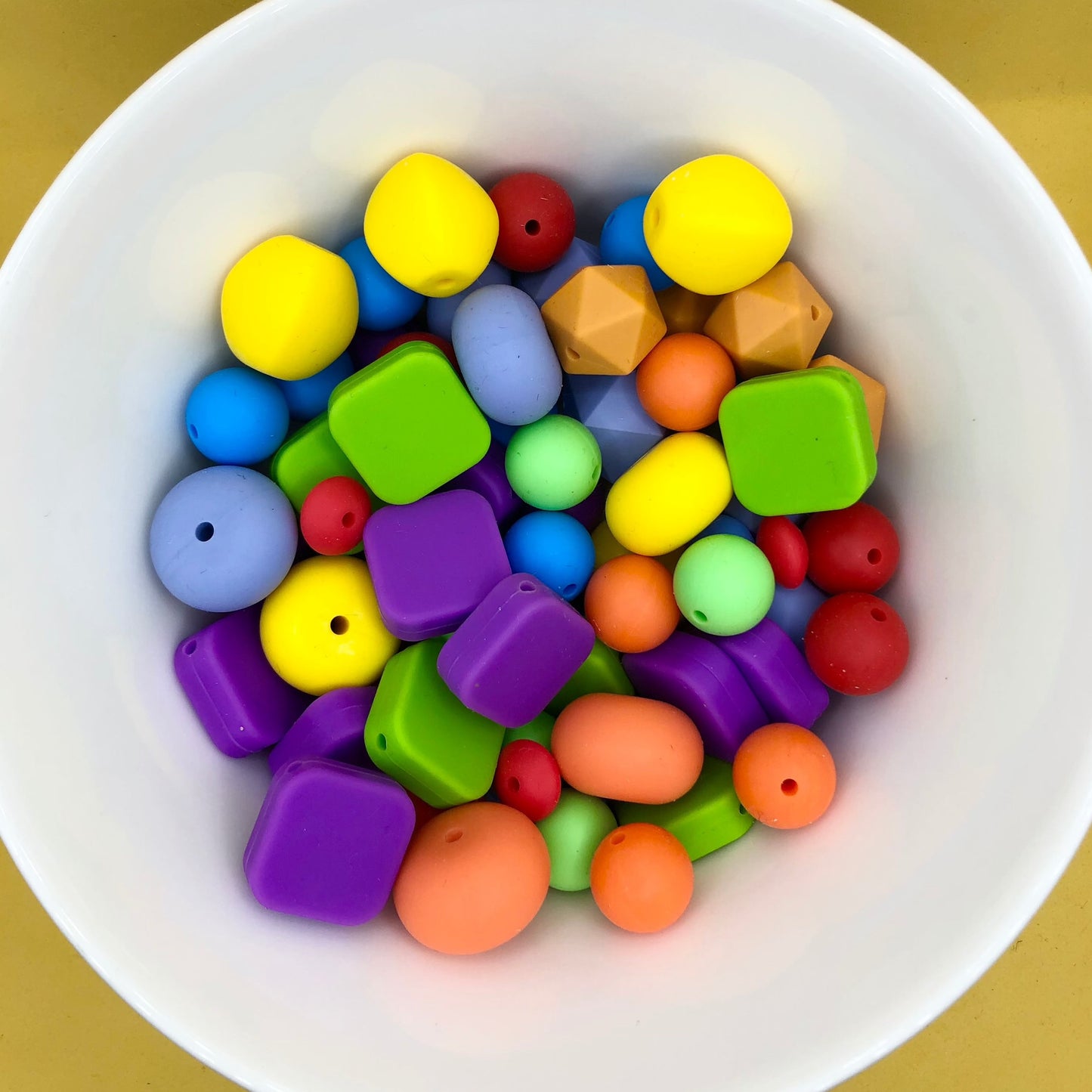 Rainbow Brights Assorted Silicone Bead Packs