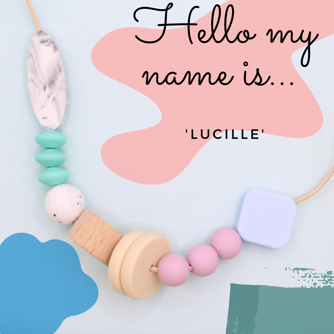 'Lucille' Mixed Bead Silicone Statement Necklace