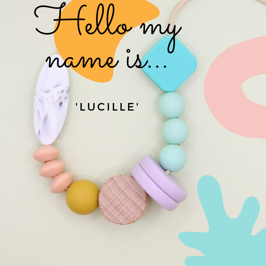 Geometric Beaded Silicone Necklace | Safe & Stylish