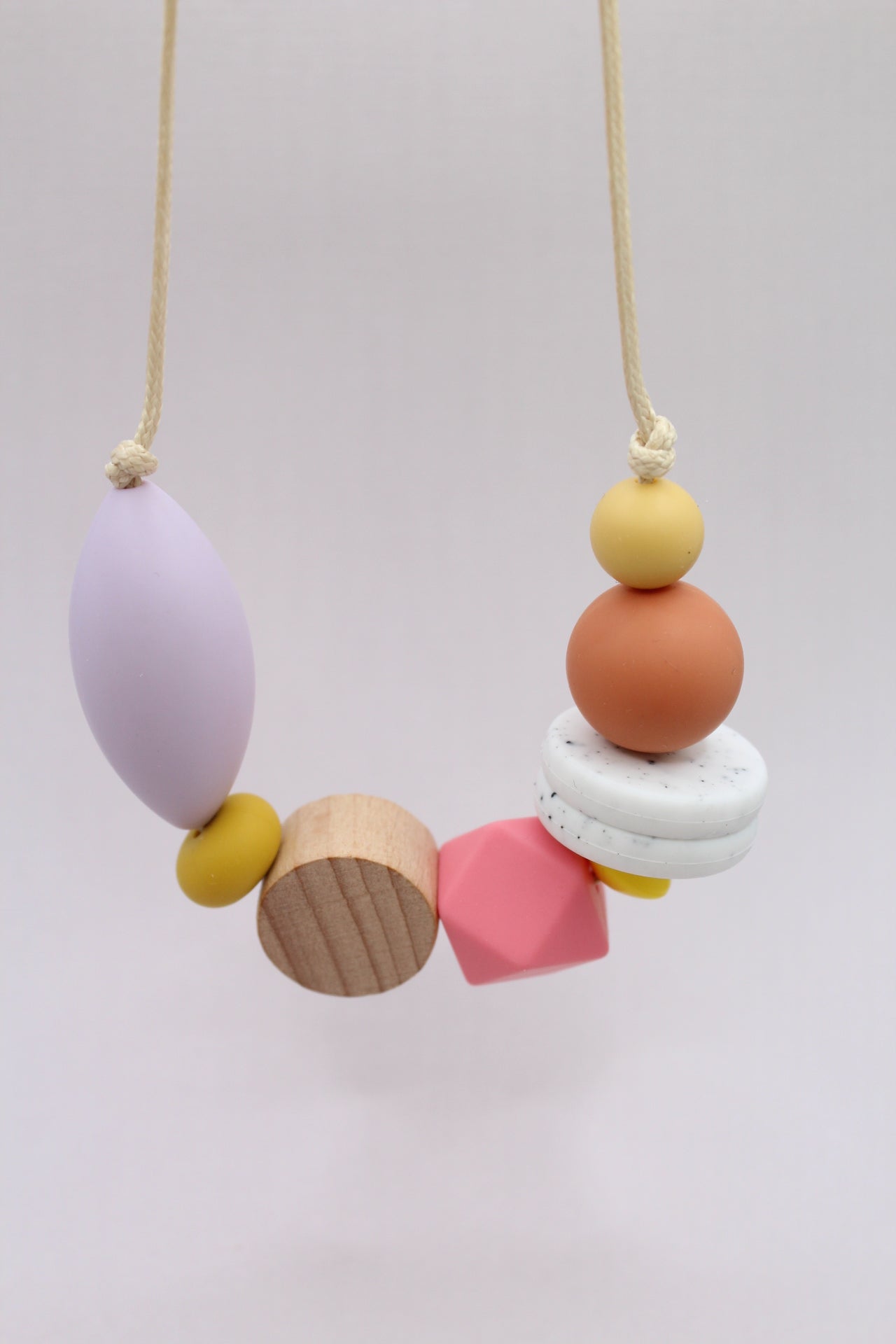 Geometric Beaded Silicone Necklace | Sensory Necklace