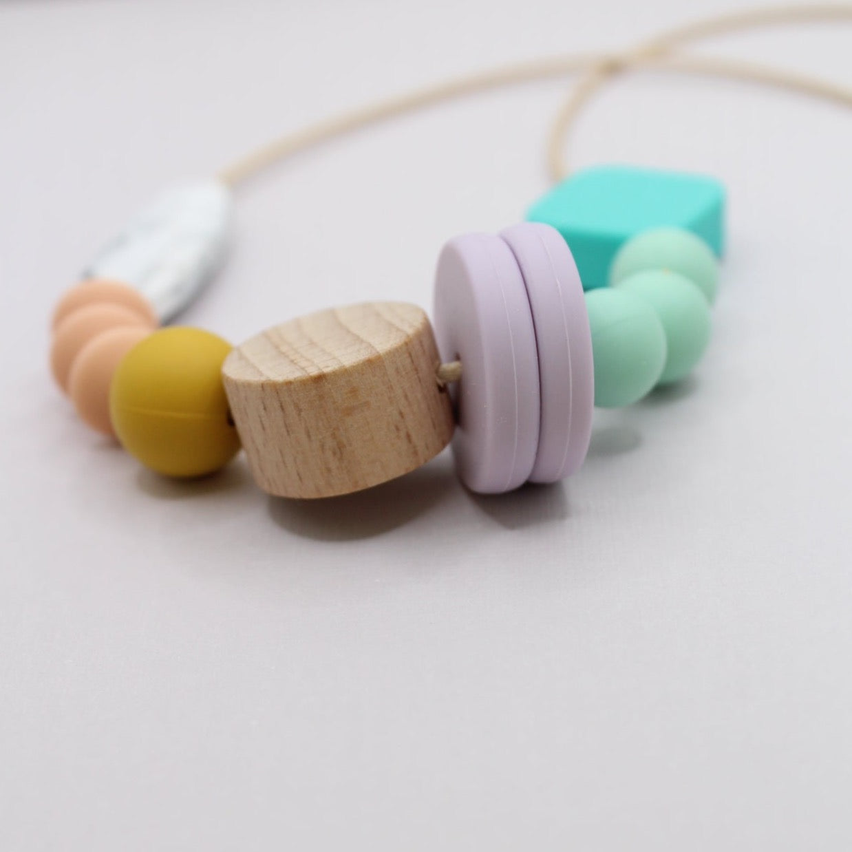 Geometric Beaded Silicone Necklace | Safe & Stylish