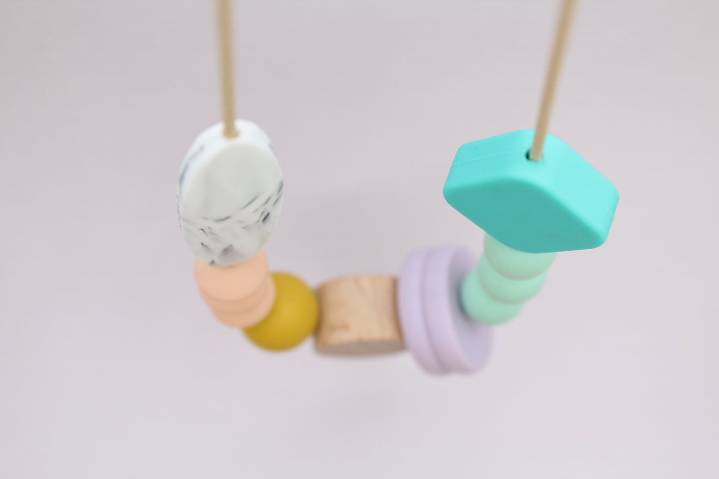 Geometric Beaded Silicone Necklace | Safe & Stylish