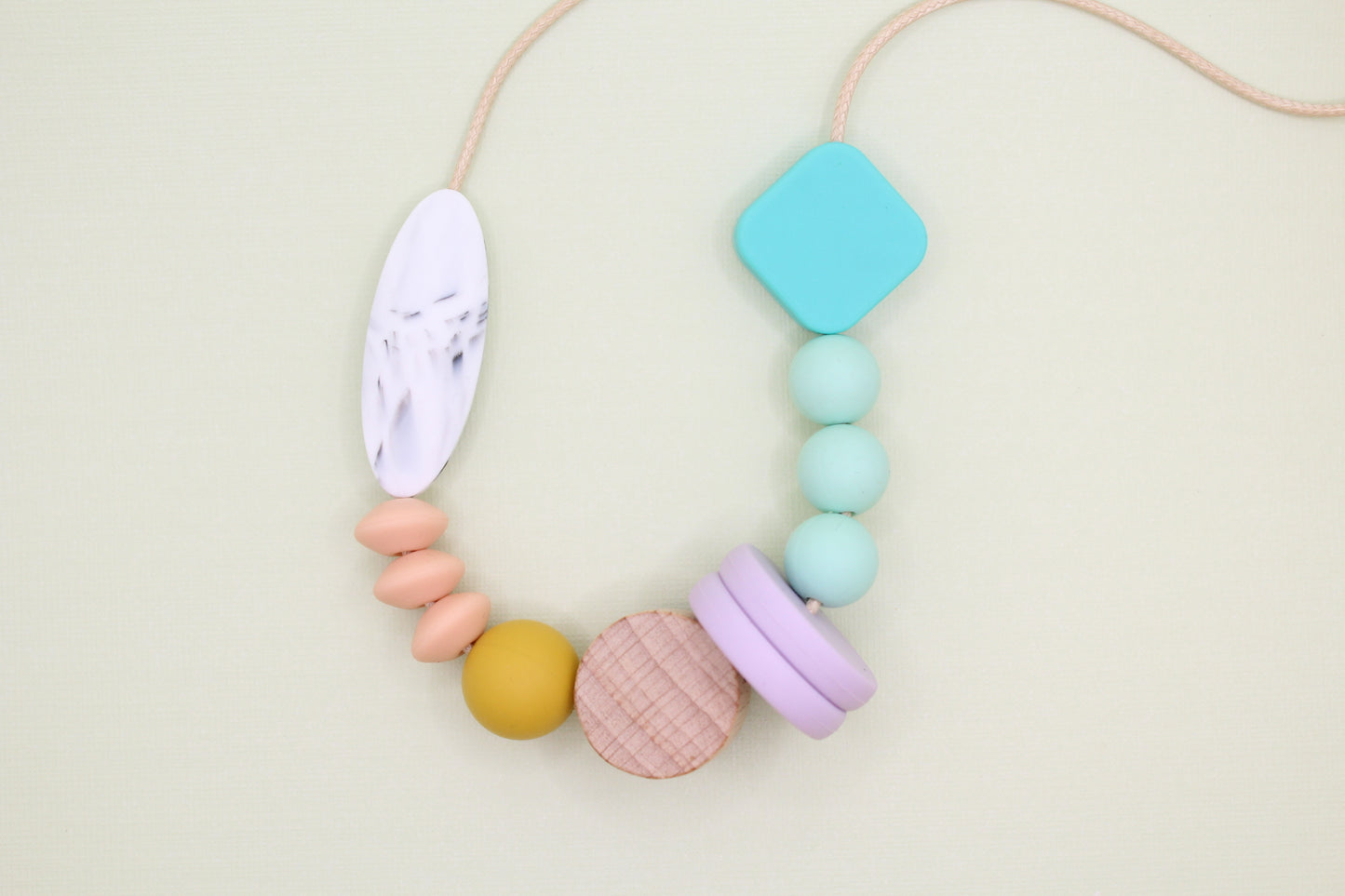 Geometric Beaded Silicone Necklace | Safe & Stylish