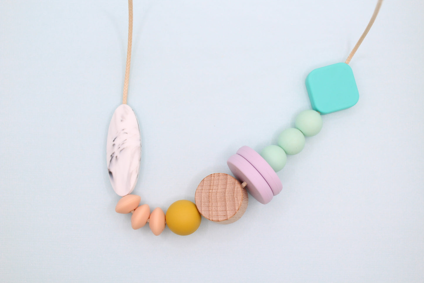Geometric Beaded Silicone Necklace | Safe & Stylish