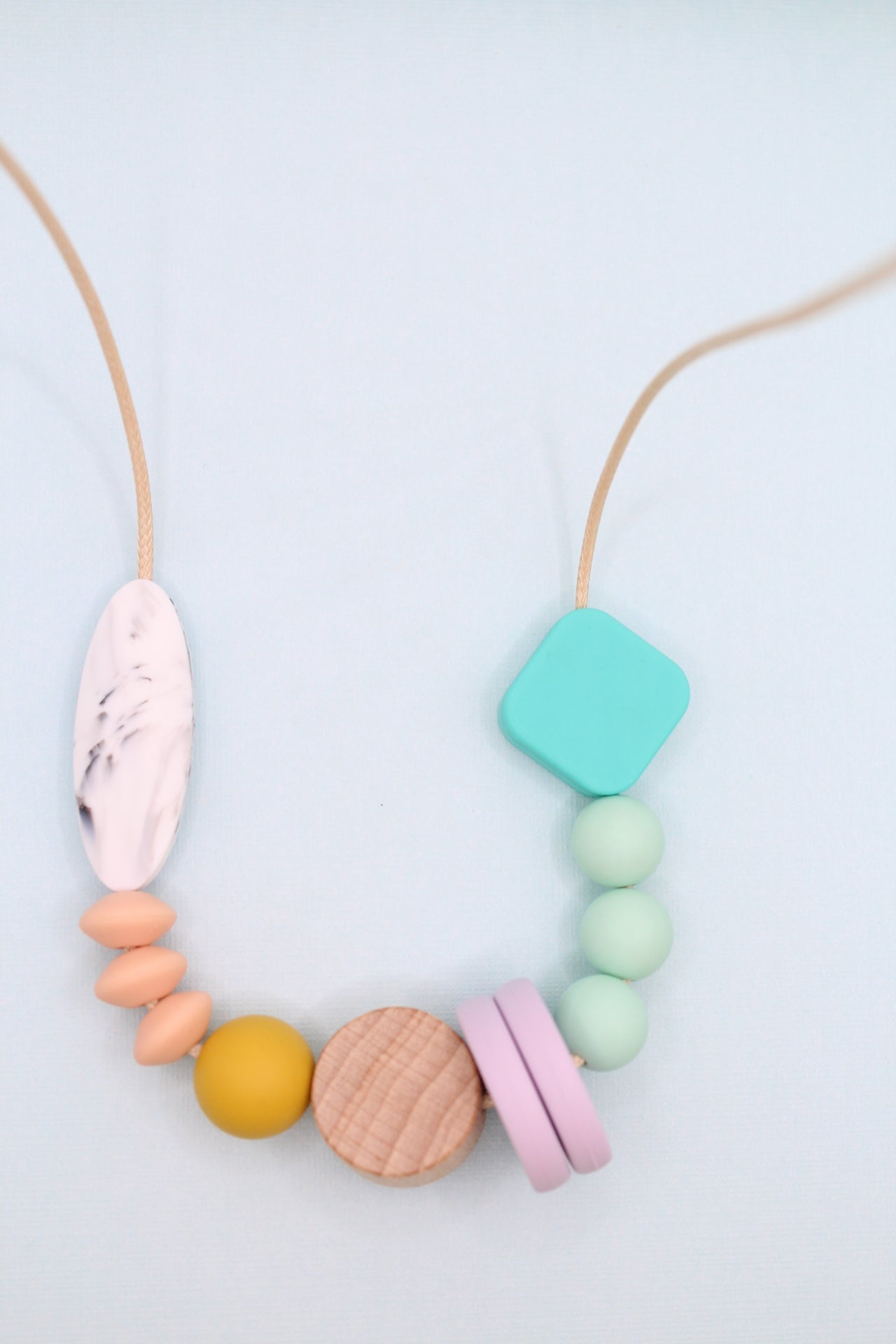 Geometric Beaded Silicone Necklace | Safe & Stylish
