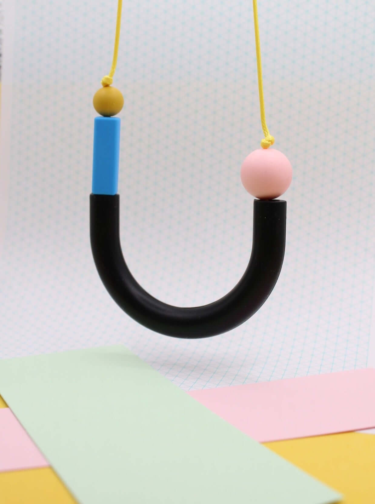 Asymmetrical U Shaped Silicone Necklace | Sensory Jewellery
