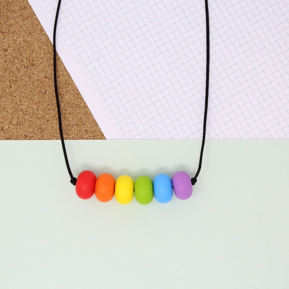 Children's Silicone Necklace Pick Your Own Colours Ages 3+ Children's Necklaces Mustardandmint 