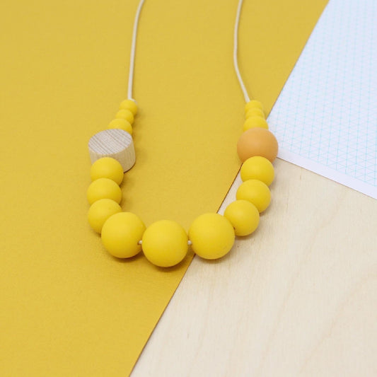 Colour POP! Silicone Necklace in Mimosa Yellow