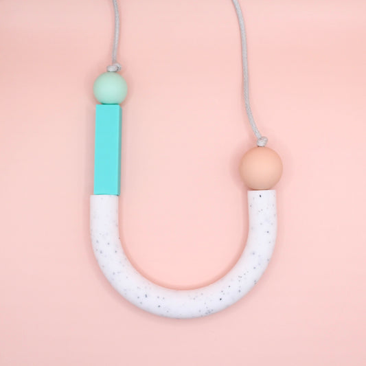 Silicone Necklace | Baby Friendly | Asymmetrical Necklace